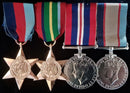 Four: 1939/45 Star, Pacific Star, War Medal and Australian Service Medal. All medals correctly named to VX147459 G. W. JACOBS - EF SOLD