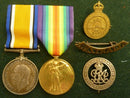 Pair: British War Medal and Victory Medal impressed to 3083 Pte. H. H. Jones 44 Bn. AIF