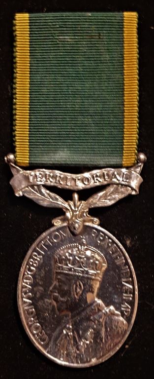 Single; Efficiency Medal, G.V.R., Territorial correctly named to 750767 Gnr. J. D. Mc Neil. R.A. - SOLD