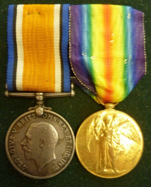 Pair: British War Medal and Victory Medal impressed to 5435 Pte. R. D. Moore. 11 Bn. AIF