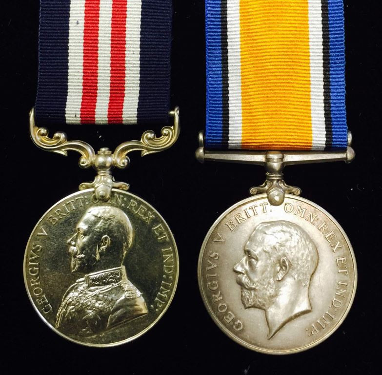 Pair: A Great War 1918 ‘Somme’ M.M. pair awarded to Private P. O’Sullivan, 44th Australian Infantry Battalion, Australian Imperial Force, for single-handedly capturing a machine-gun, an officer and 20 men, during an attack on Hamel, 4 July 1918 - SOLD
