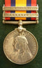 Single : QUEENS SOUTH AFRICA MEDAL 1899 two clasps "T, S.A. 02" impressed 6311 TPR: W. ADAMS N.Z.M.R. 8TH CONT:  - GD VF SOLD