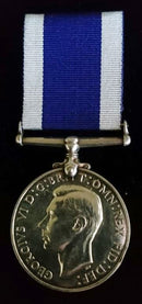 Single : Royal Navy Long Service & Good Conduct Medal, George VI issue, IND. IMP. Impressed to JX. 139054 S. J.  PARKYN. P. O. TEL. H. M. S. MERCURY  - Near SOLD