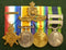 Four: 1914 Star with bar, British War Medal, Victory Medal and India General Service Medal 1908 two clasps "WAZIRISTAN 1919-21" and "WAZIRISTAN 1921-24" - GD VF SOLD