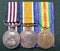 Three:Military Medal, British War Medal and Victory Medal. Military Medal impressed 3585 CPL J. H. Priest 10/AUST. INF. And War and Victory medals impressed 3585 SGT. J. H. Priest 27 BN AIF (having served in both the 10th and 27th Bn) - VF SOLD