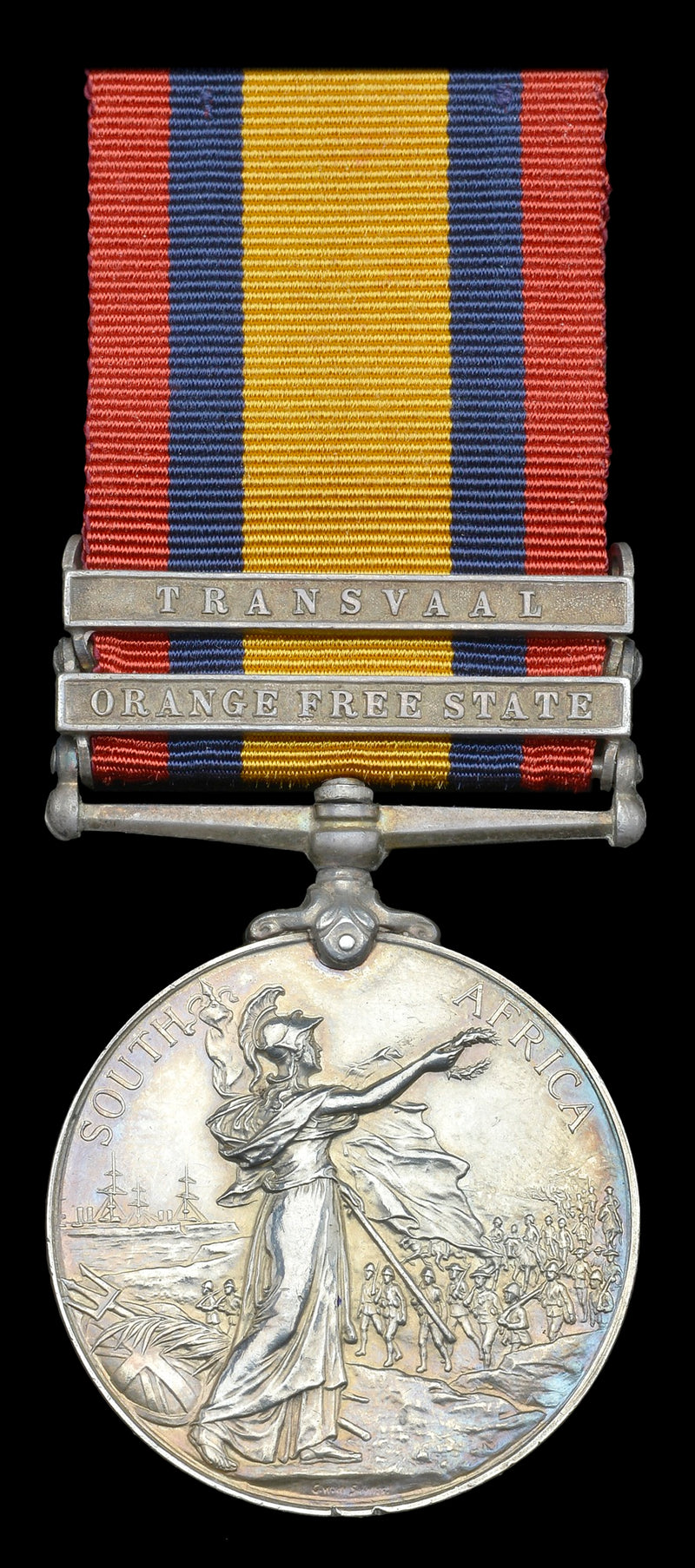 Single: Queen's South Africa 1899-1902, two clasps "OFS, T" impressed 3240 Tpr. J. F. Neary, N.S. Wales M.R. - GOOD VF SOLD