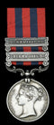 Single: India General Service 1854-95, 2 clasps, Burma 1885-7, Burma 1887-89, clasp carriage altered to accommodate additional clasp (827 Lce. Corpl. W. Say. 2nd. Bn. R.W. Surr. R.)