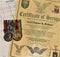 Pair: Rhodesian General Service Medal and Zimbabwe Independence Medal. GSM correctly impressed 645847 TPR N. DENHERE. Independence Medal numbered 17047 - VF SOLD