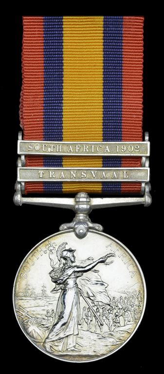 Queen’s South Africa 1899-1902, 2 clasps, Transvaal, South Africa 1902 (7979 Dsp. Cpl. F. P. Stephenson, N.Z.M.R. 9th Cont.) - SOLD