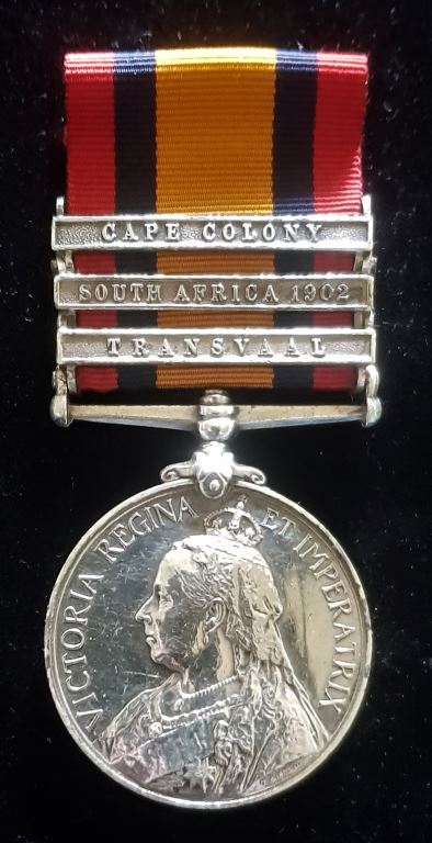 Queen’s South Africa 1899-1902, 3 clasps, Transvaal, South Africa 1902, Cape Colony (5127 Tpr. C. H. THOMPSON, N.Z.M.R. 8th Cont.),