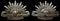 Tift Taft collar pair U.K made.  Both with clear maker mark (Note the filled in crown)