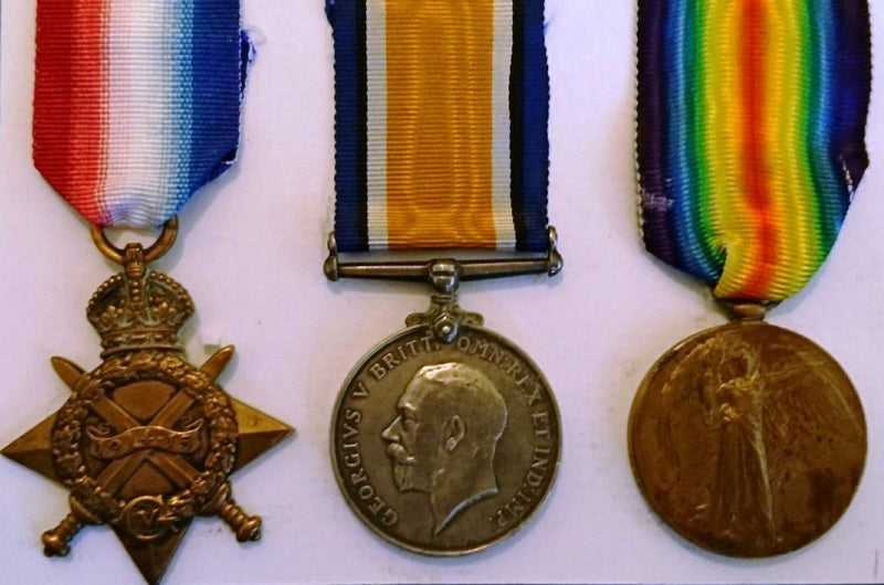 Trio: 1914/15 star, British War and Victory Medal all correctly impressed to 1893 PTE. H. TURNBULL 16/BN AIF.
