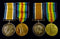 Family Grouping:     PAIR: British War and Victory Medal, both correctly impressed to 6846 A-CPL (PTE ON VICTORY MEDAL) R. J. WATSON 2 BN AIF