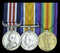 Military Medal, G.V.R. (5208 Pte. C. Wells. 47/Aust: Inf:); British War and Victory Medals (5208 Pte. C. Wells. 47-Bn. A.I.F.)