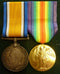 Pair: British War Medal and Victory Medal impressed to 1750 Pte. J. F. Whiteway-Wilkinson 24 Bn. AIF.