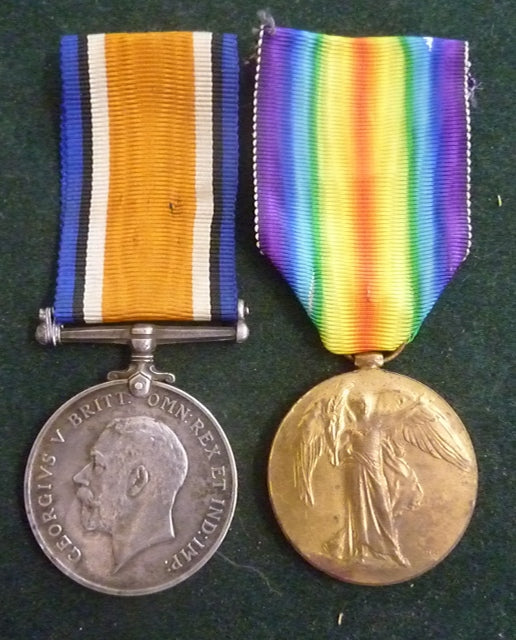 Pair: British War Medal and Victory Medal impressed to 3972 PTE G. V. R. WILLIAMS. 22 BN AIF - VF SOLD