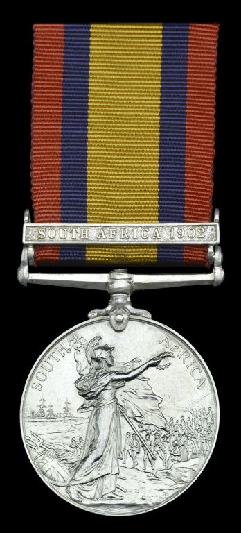 Queen’s South Africa 1899-1902, 1 clasp, South Africa 1902 (9030 Pte. W. J. Wilson, 1st Regt. 10th N.Z. Cont.),